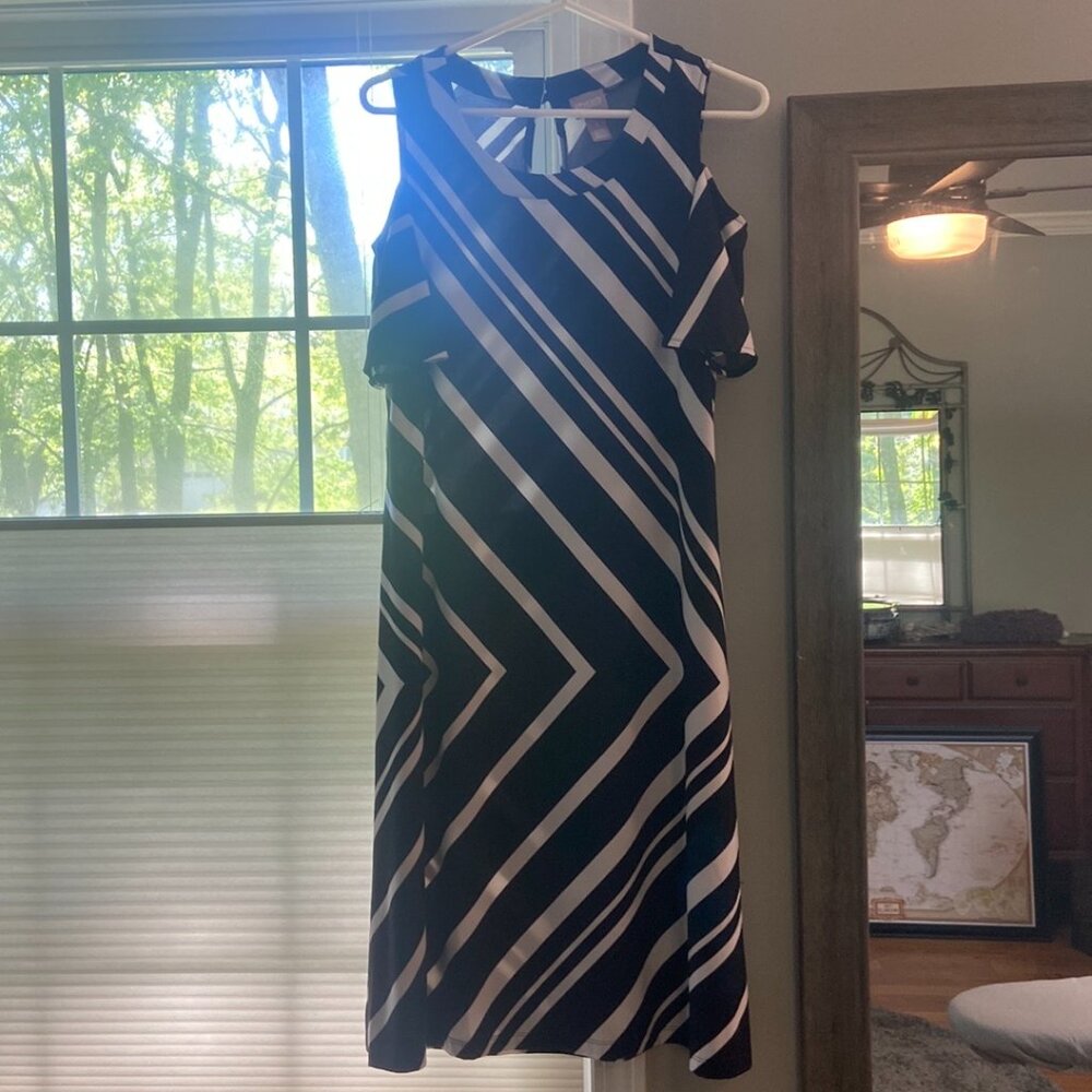 Chico’s Women’s Cold Shoulder, Knee Length Dress